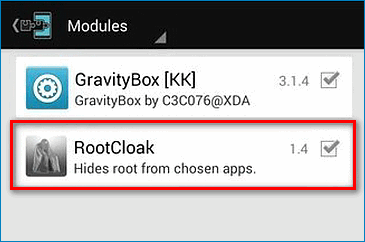 Активация RootCloak