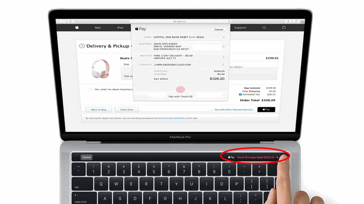 Использование MacBook с ApplePay