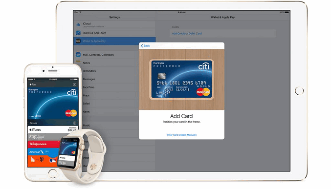 Активация на устройствах Apple Pay